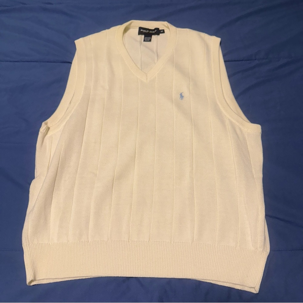 100% Cotton Polo Golf Ralph Lauren Men’s Golf Vest Size M